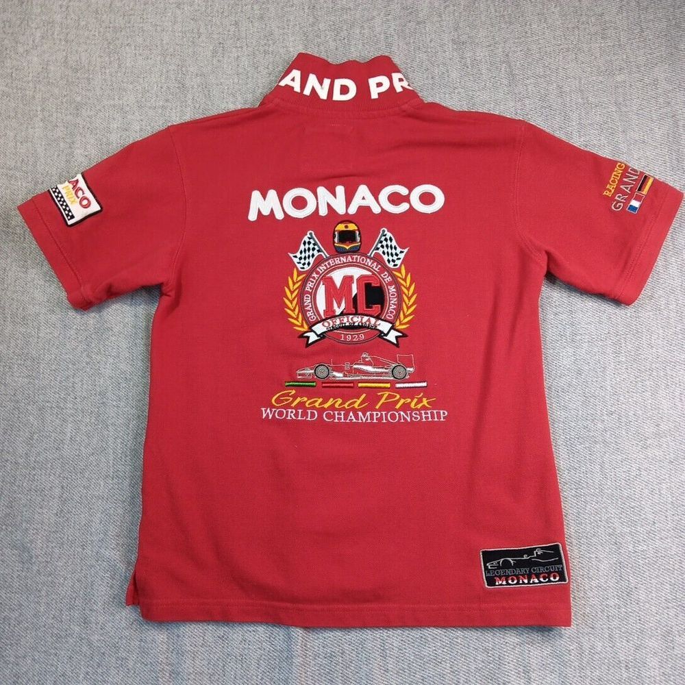 Gazzoil France Monaco Gda Prix Polo Racing Formula 1 Fan Spirit F1 Sz 10 Years - Picture 11 of 16